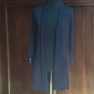 NWT Joan Vass black cardigan S